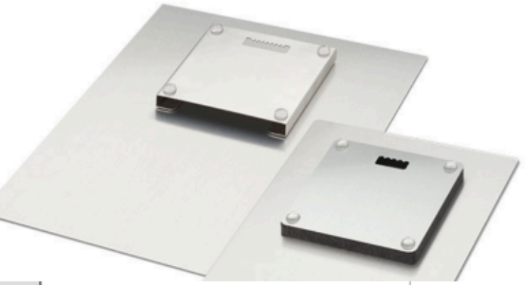 Metal print hanger detail